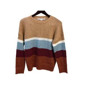 HYFVE Striped Chunky Color Block Knit Sweater